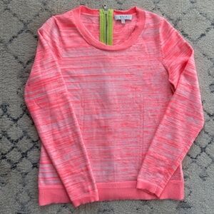 MILLY Neon Spacedye Sweater, Sz M